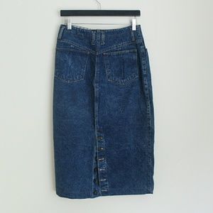 Vintage Gap Denim High-rise knee-length Skirt